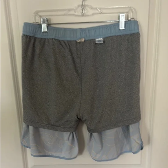 Fair Harbor Blue and Yellow Men's Swim Shorts with liner - Picture 4 of 4